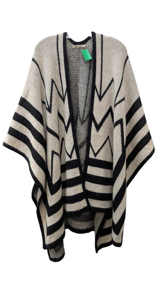 Striped Alpaca Fur Open Front