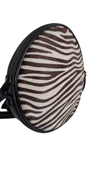 Fur Zebra Crossbody