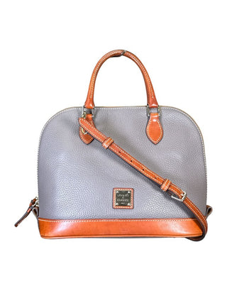 Pebbled leather satchel