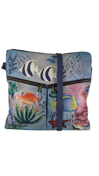 Hand Painted Leather Bag