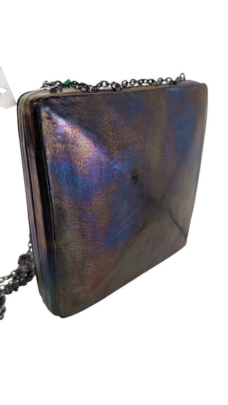 NWT Pyramid Clutch Bag Iridescent MSRP $260