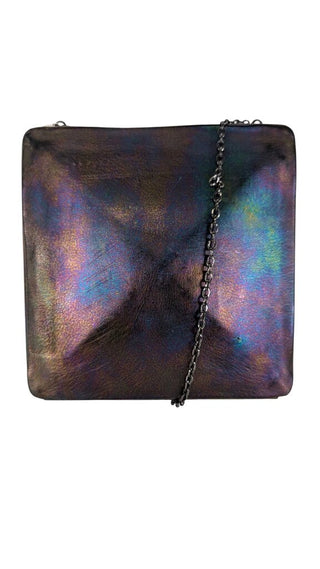 NWT Pyramid Clutch Bag Iridescent MSRP $260