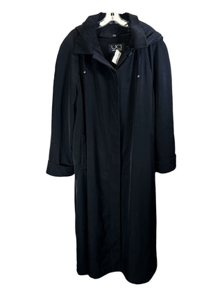 Hooded button front w/removeable lining