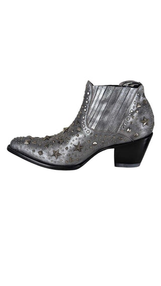 Metal Star Ankle Boot