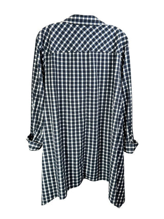 Plaid Button Front