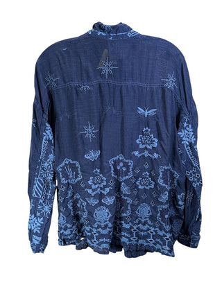 Embroidered Button Front