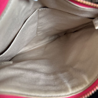 Saffiano leather shoulder