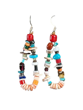 Stone Loop Earrings