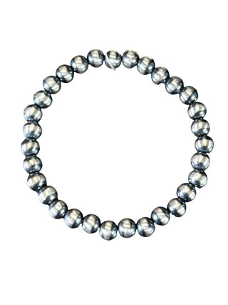 Sterling Bead Stretch Bracelet