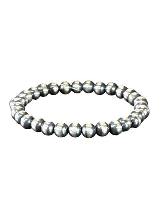 Sterling Bead Stretch Bracelet