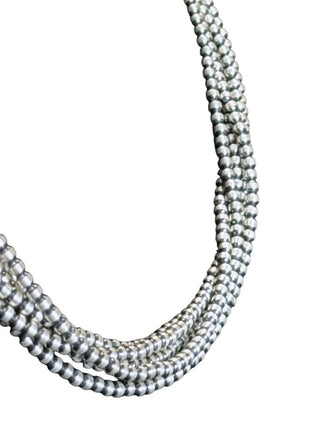 Sterling Bead 6 Strand Necklace