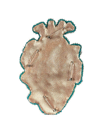 Hand Beaded Goldwork Heart
