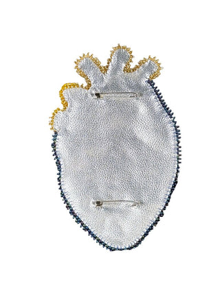 Hand Beaded Goldwork Heart