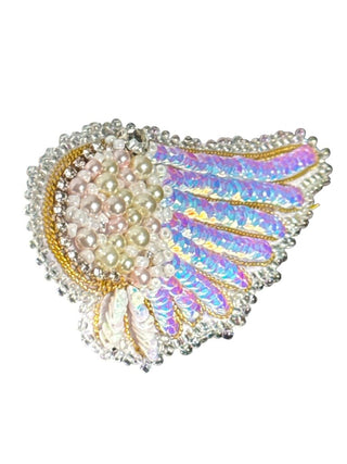 Hand Beaded Wing