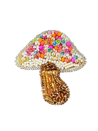 Hand Beaded Mushroom
