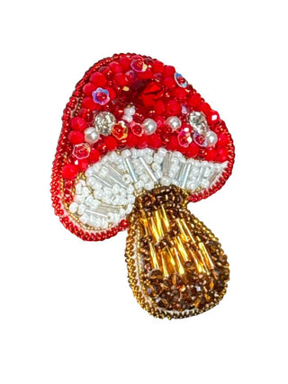 Hand Beaded Mushroom
