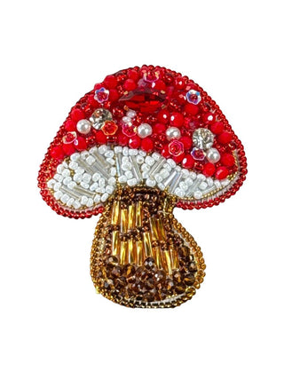 Hand Beaded Mushroom