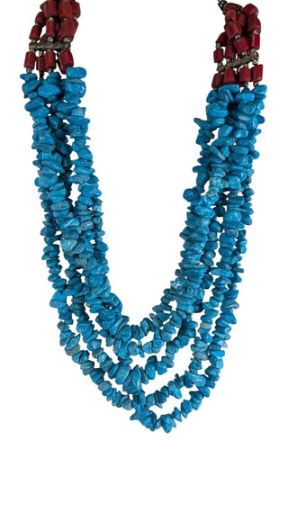 Multi Strand Stone Necklace