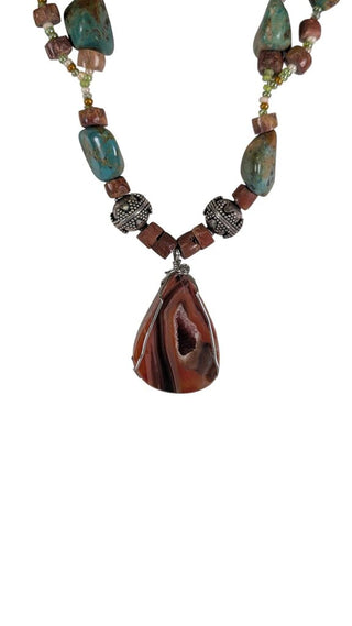 Multi Strand Stone Necklace