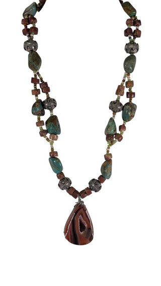 Multi Strand Stone Necklace