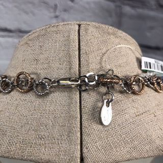 R Sterling/vermeil link necklace