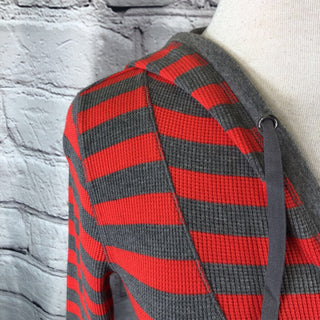 R Active Striped Pullover Hoodie