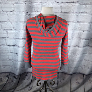 R Active Striped Pullover Hoodie