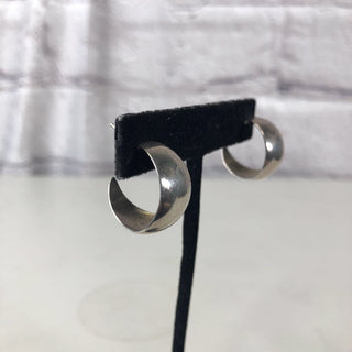 R Sterling hoop earrings