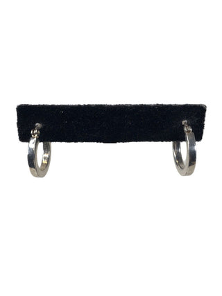 R Sterling hoop earrings