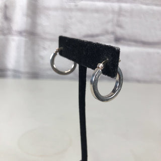 R Sterling hoop earrings