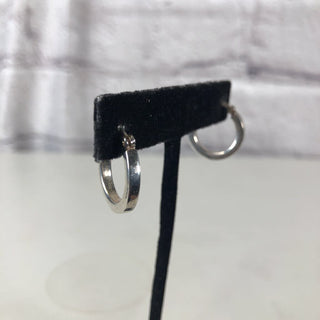 R Sterling hoop earrings
