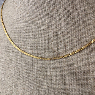 R 14K Herringbone Chain
