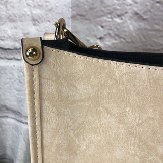 R Vegan Crossbody w/ animal print guitar strap