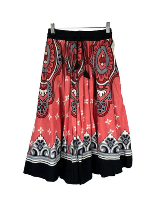 R Floral pull on skirt
