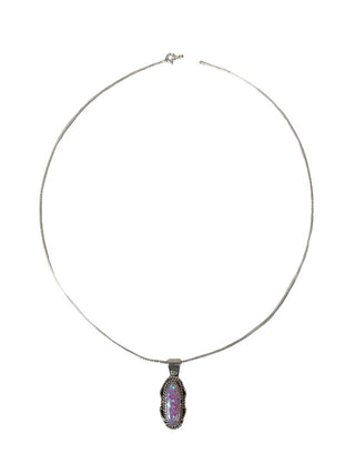 R Sterling stone necklace