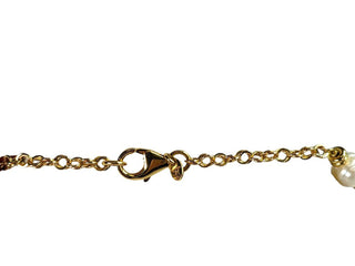 R Bronze & Pearl necklace made in Italy