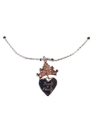 R Sterling plated Princess necklace