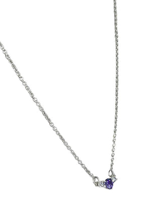 R sterling stone pendant necklace