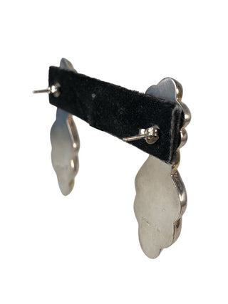 R Sterling Scalloped earrings