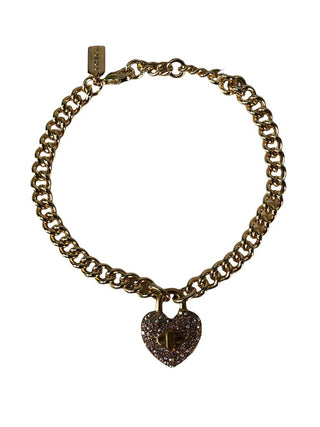 R Costume turnlock heart bracelet