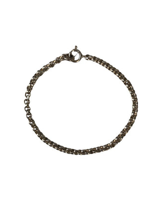 R Sterling chain bracelet