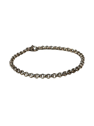R Sterling chain bracelet