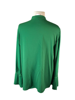 R Pleated Sleeve Pullover