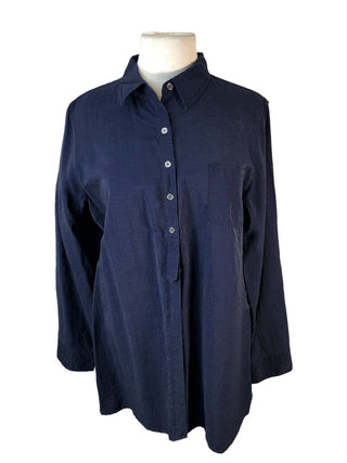 R Long Sleeve Button Front