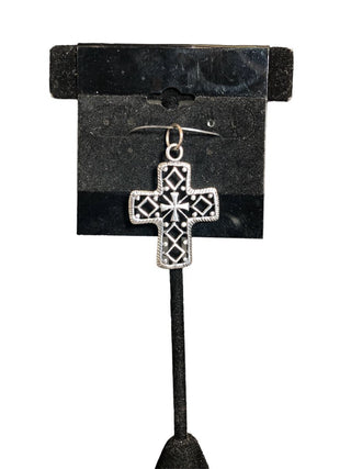 R Sterling cross pendant
