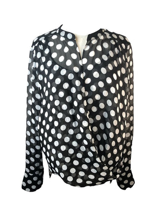 R Polka dot pullover top