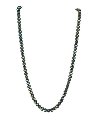 R fresh water pearl knotted strand with 14k clasp