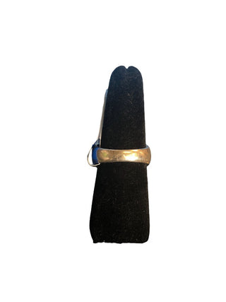 R Sterling/18k stone ring