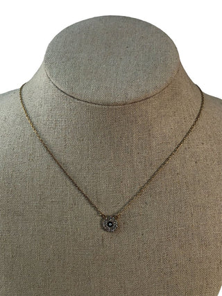 R Sterling vermeil cz necklace