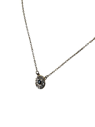 R Sterling vermeil cz necklace